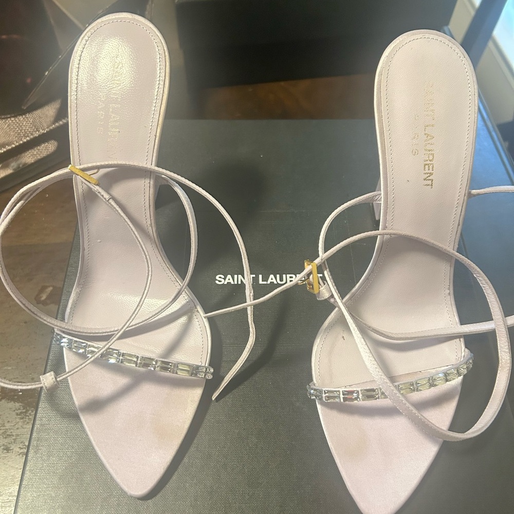 Saint Laurent Poly Grey/Crystal